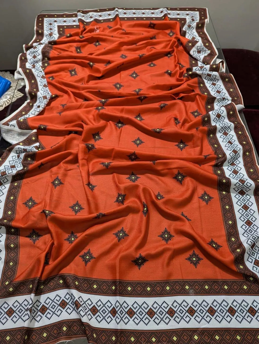 3 Pcs Women unstitched Embroidered suit