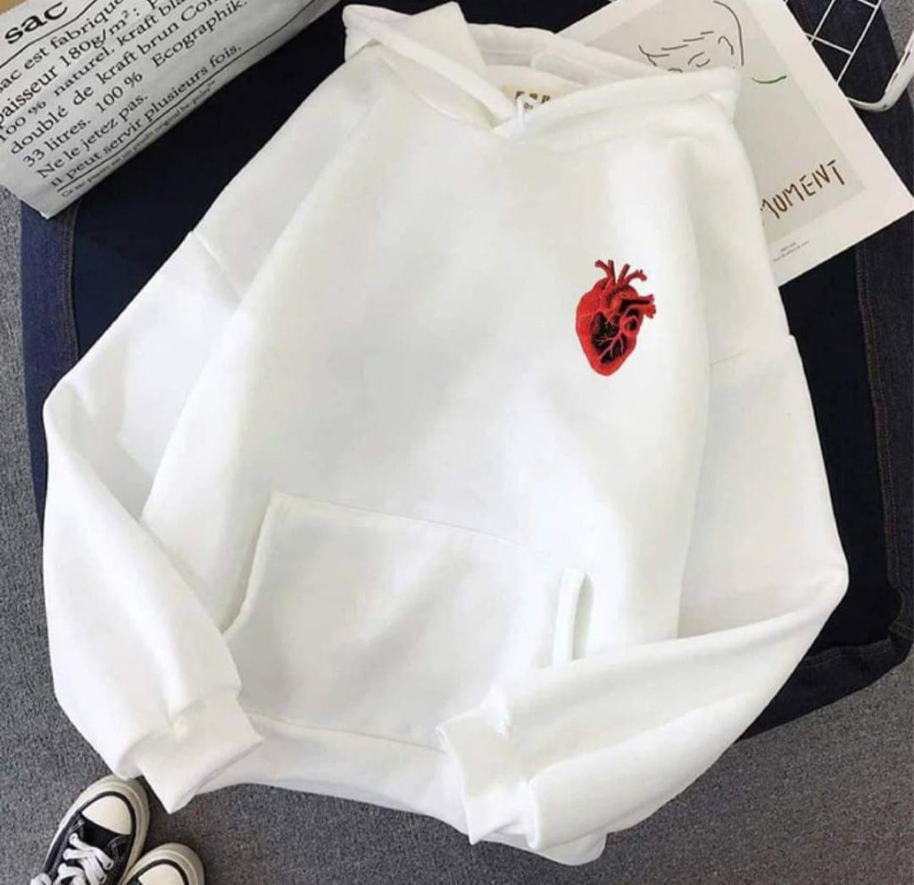 Stylish  Hooded Hoodie - Graphic Sublimation Print, 1 Pc, Polyester