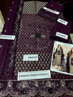 3 Pcs Women's Unstitched Embroidered Suit