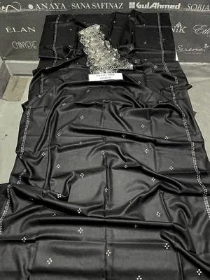 3 Pcs Women's Unstitched Embroidered Suit