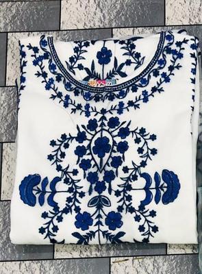 3 Pcs Women's Stitched Organza Embroidered Suit