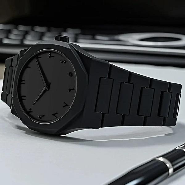Black Arabic Aura Watch