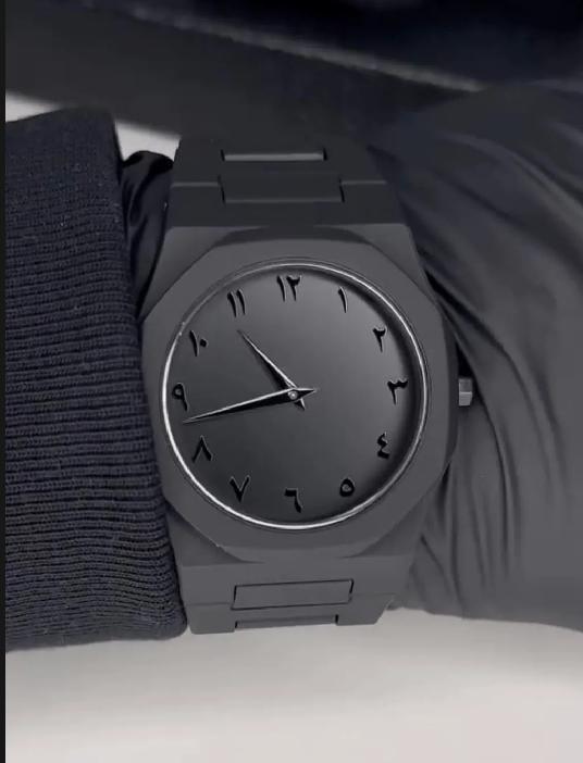 Black Arabic Aura Watch