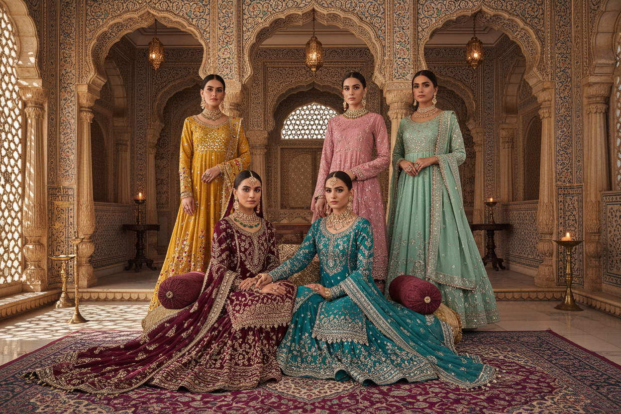 Different Pakistani Suits Variant