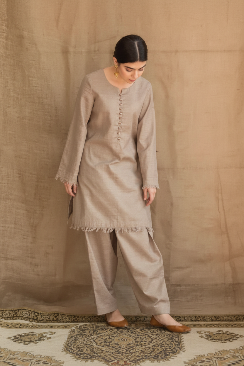 Enhanced 2K Beige Minimalist Outfit Heritage Setting - 266x400