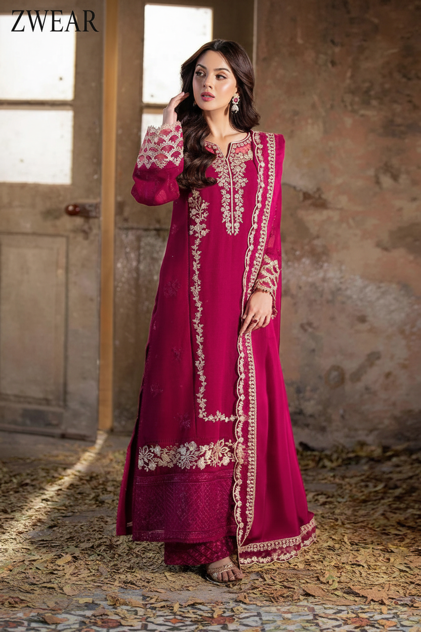 Enhanced HD Magenta Outfit with ZWEAR Branding - 266x400